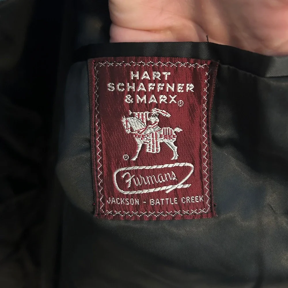 Hart Schaffner Marx Wool Blend Overcoat Luxury Herringbone Gray Old Money Career